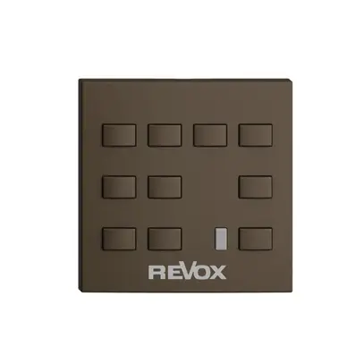 Kit de montage EDIZIOdue F pour Voxnet p. gravure, 10 boutons & IR, coffee 
