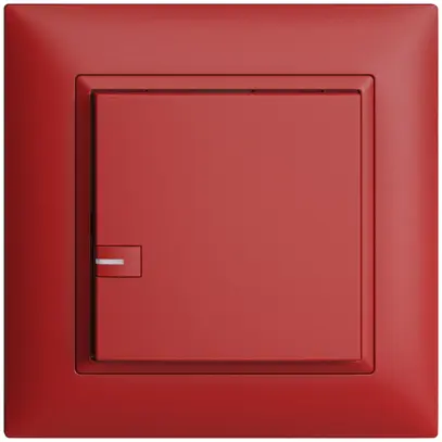 Poussoir ENC KNX 1× EDIZIOdue berry RGB avec LED 