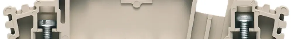 Morsetto a più piani Weidmüller WDK ZQV connessione a vite 2.5mm² 2 piani beige 