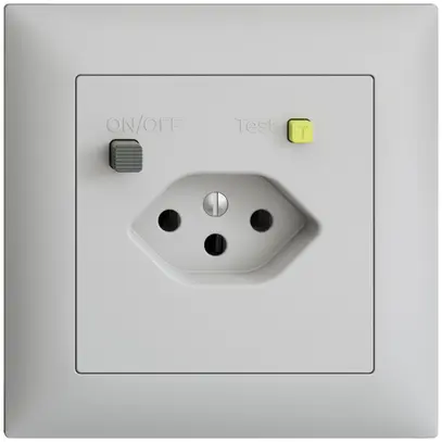 Presa INC EDIZIOdue T13 FI 30mA FMI, grigio chiaro 