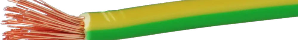 Filo fless.6mm² senza alogeno verde-giallo Rotollo a 100m H07Z-K 