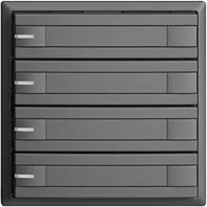 Pulsante KNX RGB EDUE, 250mW, c.LED RGB, carta, 4×pulsante, C.2×T., grs 