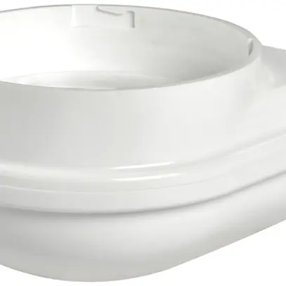 Base Hugentobler WALL 230 per XLF RGB/SIR-E LED S/M, bianco 100×115×61mm 