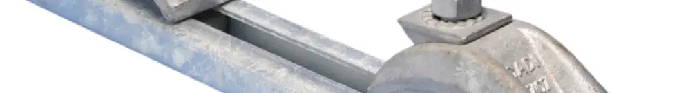 Crampon pour poutrelle Caddy 5000 800mm rebord 3…30mm, zingué à chaud 