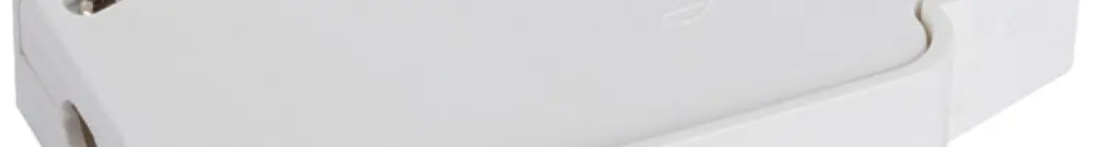 Décharge de traction SLV borne 3 pôles 36×34×23mm en matière synthétique blanc 