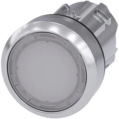 Pulsante luminoso Siemens SIRIUS ACT bianco metallo lucido 
