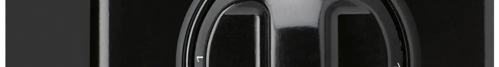 Interruttore rotativo AP basico 0/3L nero con manopola 