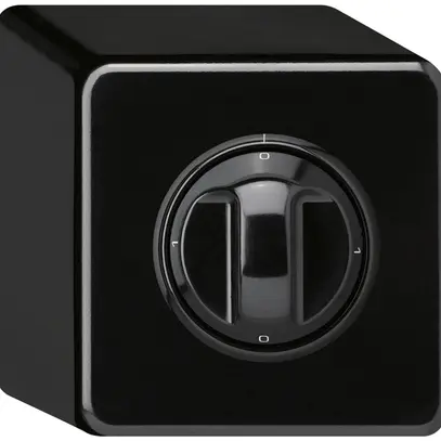 AP-Drehschalter basico 0/3L schwarz mit Drehgriff 