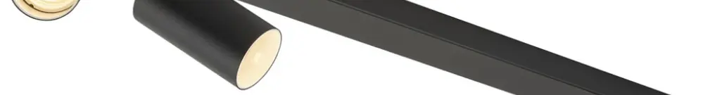 Plafonnier SLV KAMI GU10 3×0…10W 700×125mm noir/blanc 