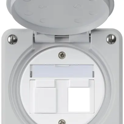 Kit di montaggio INC robusto IP55 piatto grigio per 2×Keystone per combinazione 