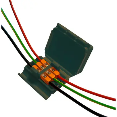 Verbindungsmuffe SUPERBLOCK IN-OUT W mit Gel 3×4mm² 32A 67×50×28mm IPX8 sz 
