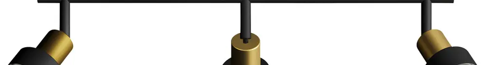 Spot Philips Conduit GU10 3×5W 484×134mm nero/ottone 