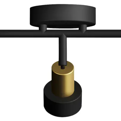 Spot Philips Conduit GU10 3×5W 484×134mm nero/ottone 