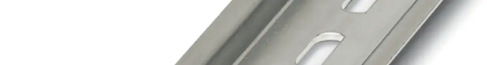 Barre profilée NS 35×7.5mm L=2m acier zing. perforé 