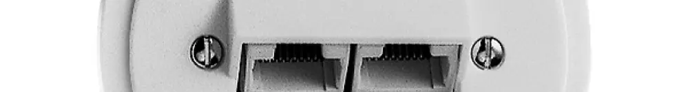 Scatola di raccordo INS JK st.2×RJ45 bianco 