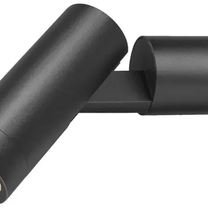 Plafoniera/applique SLV S-TUBE GU10 1×0…10W IP65 Ø60×195mm nero 