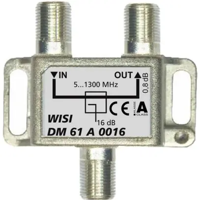 Dérivateur F WISI DM61A 0016 1 fois 16dB 5…1300MHz 