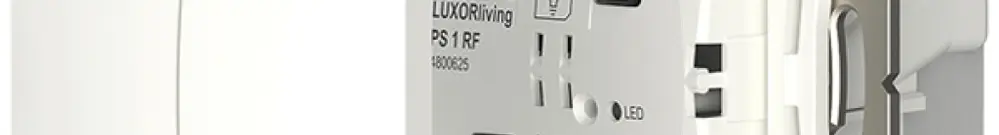 Poussoir RF ENC Theben LUXORliving PS 1 RF avec actionneur-commutateur 