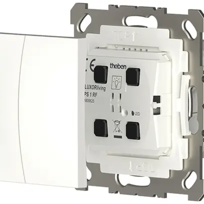 Poussoir RF ENC Theben LUXORliving PS 1 RF avec actionneur-commutateur 