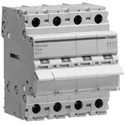 Interruttore AMD Hager 63A 400V 4 chiusura 0 apertura 0 invertitore 4UM 