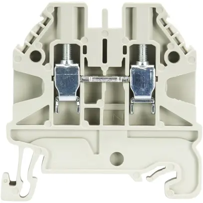 Borne de passage joignable WT 0.14…4mm² 24A 1000V 2×vis 1 ét.rail DIN 35mm gr 