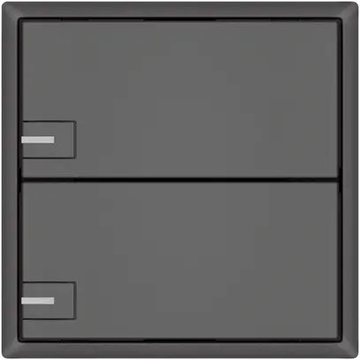 Pulsante KNX RGB EDIZIO.liv SNAPFIX® sensore temp.RGB-LED 2× com.1T grs 