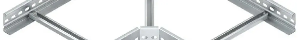 Pièce angulaire Niedax pour échelle de câbles, 60×400mm, acier zingué au feu 