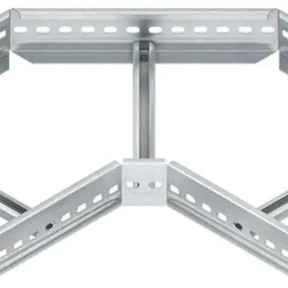 Pezzo d'angolo Niedax per canali portacavi, 60×300mm, acciaio zincato a caldo 