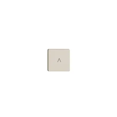 Poussoir 1/4 ENC Edue Wiser symbole flèche haut/bas crema 