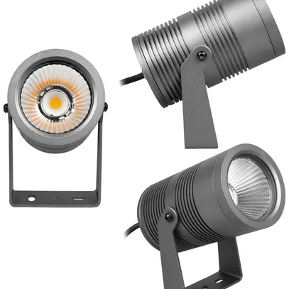 Projecteur LED CHARLY XL 25W 2700K IP67 MB 89×145mm gris 