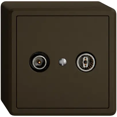 Presa antenna AP TV-R EDIZIO.liv SNAPFIX® presa di passaggio 15dB ma 