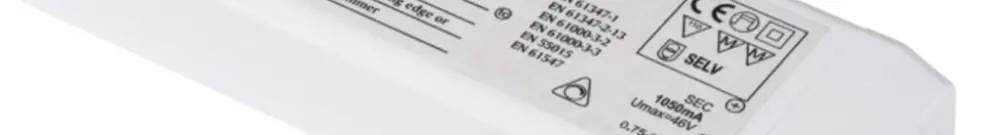 Convertisseur LED SLV 40W, 1050mA réglable avec triac IP20 
