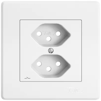 Kit di montaggio INC EDIZIO.liv SNAPFIX® per presa 2×T13 separata bi 