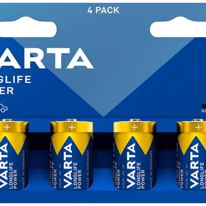 Batterie VARTA Consumer Longlife Power C Alkali-Mangan 1.5V Blister à 4 Stück 