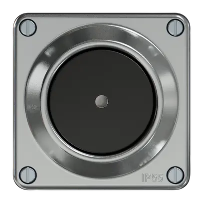 Tasto a pulsante luminoso ELEMENT 1P 1A 1C 16A 250V alluminio 