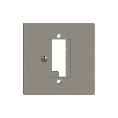Plaque frontale EDIZIOdue 2×TT gris foncé 
