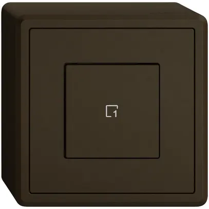 Poussoir scènes AP EDIZIO.liv Wiser SNAPFIX® 1 scène 1 touche WLAN br 