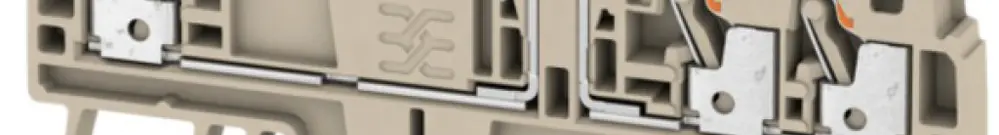 Morsetti sezionatori di prova WM ADT PUSH IN 2.5mm² 3 contatti TS35 beige 