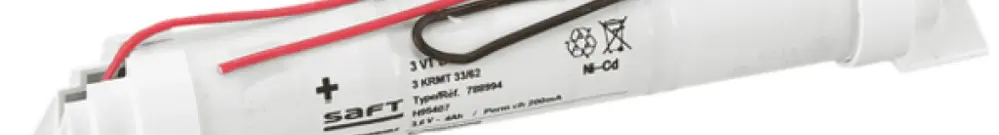 Accu NiCd 3.6V/2.2Ah per lampada di emergenza LEG U34LED (1h 250lm) 