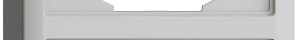 Cappa EDIZIOdue 39mm I-I grigio chiaro per combinazione verticale/orizzontale 