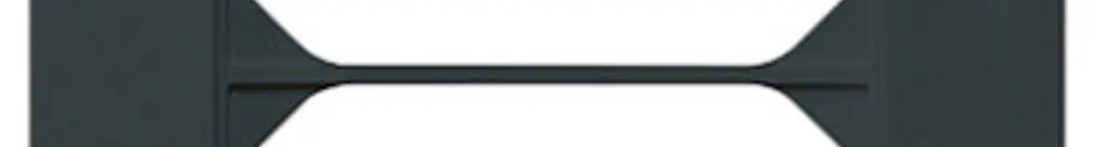 Cadre de recouvrement ENC kallysto.pro 4×1 noir 94×274mm 