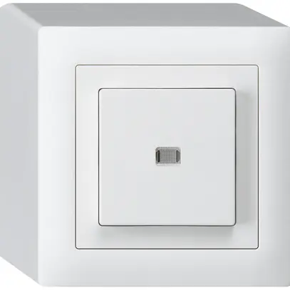 Pulsante luminoso AP kallysto AR/1L bianco 