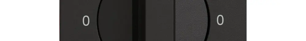 Montageset EDIZIO.liv SNAPFIX® f.Drehschalter m.Griff 0-Wasch-0-Tumb sz 