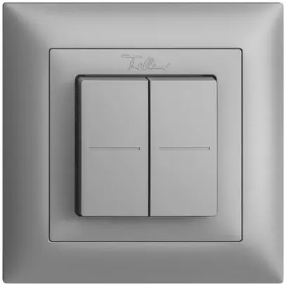 Pulsante RF Smart Light Control Feller EDIZIOdue FMI, Philips Hue 4K/2T, silver 