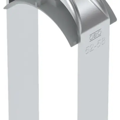 Fixation rapide BET 2056 pied à H matière synthétique 52…58mm 2×câble aluminium 