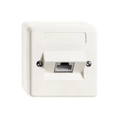 Boîte de raccordement AP standard 1×RJ45 blanc 