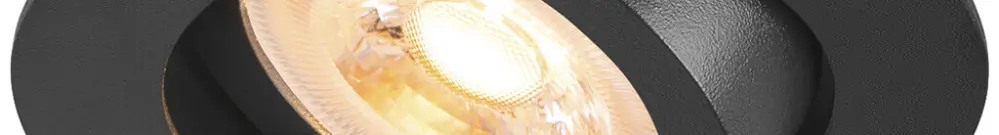 Downlight LED SLV NEW TRIA 68 GU10 1×10W VAR Ø82mm noir 