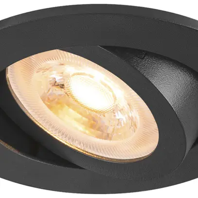 Downlight LED SLV NEW TRIA 68 GU10 1×10W VAR Ø82mm noir 