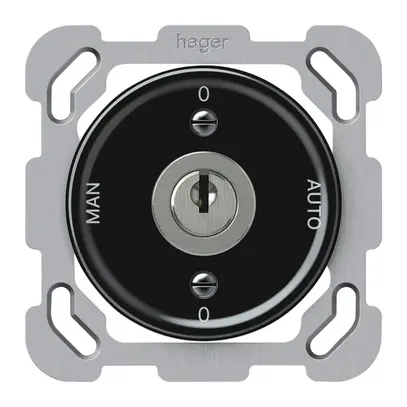 Interruttore a chiave INC origin comm.2/1L 16A 250V 0-AUTO-0-MAN 77×77mm ne 