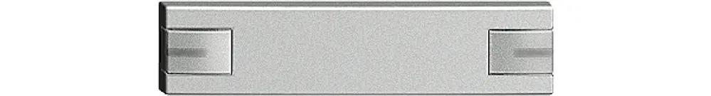 Tasto 1/4 KNX/elettronic.c.LED EDIZIOdue 2×comando simplice silver 